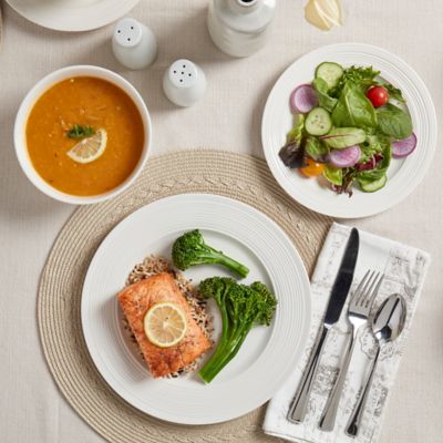 Image showing  12 pc. Contempo Ivory Porcelain Dinnerware Set