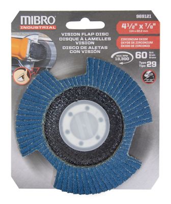 Image showing  4.5 in. 120 Grit Metal Grinding Vision Flap Disc