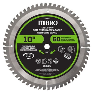 Image showing  10 in. 28-Tooth Framing and Ripping & 10 in. x 60T Table and Miter Circular Saw Blade Set, 2-Pack