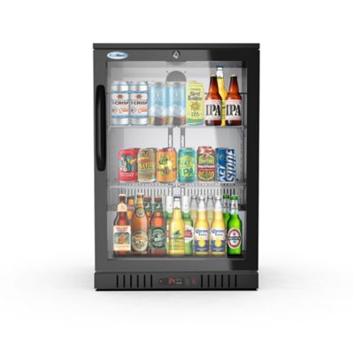 KoolMore 24 in. One-Door Back Bar Refrigerator - 4.1 cu. ft., BC-1DSW-BK