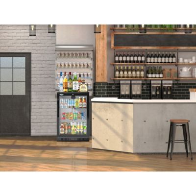 Image showing  24 in. One-Door Back Bar Refrigerator - 4.1 cu. ft., BC-1DSW-BK