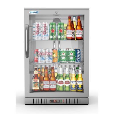 KoolMore 24 in. One-Door Back Bar Refrigerator - 4.1 cu. ft., BC-1DSW-SS