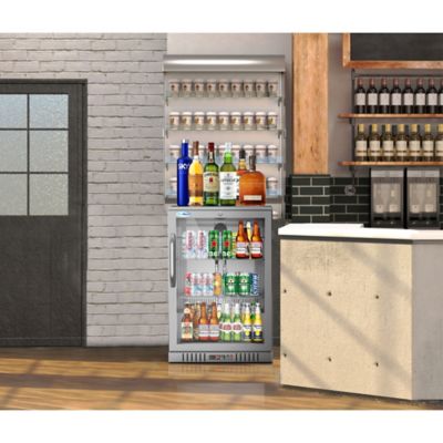Image showing 7 th KoolMore 24 in. One-Door Back Bar Refrigerator - 4.1 cu. ft., BC-1DSW-SS