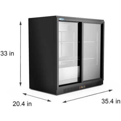 Image showing  7.4 cu. ft. 35 in. Two-Door Back Bar Refrigerator