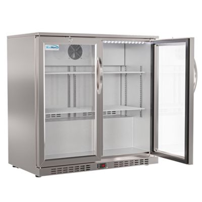 Image showing  35 in. Two-Door Back Bar Refrigerator - 7.4 cu. ft., BC-2DSW-SS