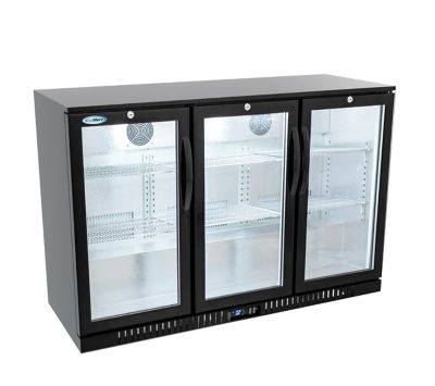 Image showing  53 in. Three-Door Back Bar Refrigerator - 11 cu. ft., BC-3DSW-BK
