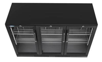 Image showing 6 th KoolMore 53 in. Three-Door Back Bar Refrigerator - 11 cu. ft., BC-3DSW-BK