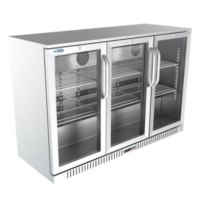 Image showing  53 in. Three-Door Back Bar Refrigerator - 11 cu. ft., BC-3DSW-SS