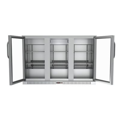 Image showing  53 in. Three-Door Back Bar Refrigerator - 11 cu. ft., BC-3DSW-SS