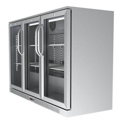Image showing 5 th KoolMore 53 in. Three-Door Back Bar Refrigerator - 11 cu. ft., BC-3DSW-SS