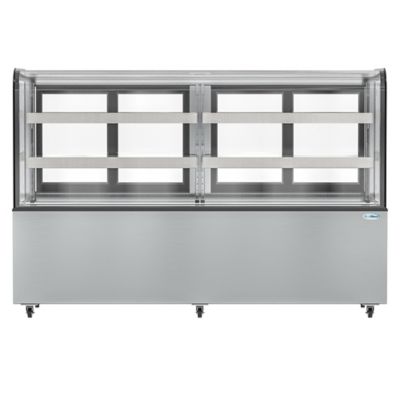 KoolMore 71 in. Dry Bakery Display Case with Front Curved Glass Protection, 20 cu. ft., BDC-20C