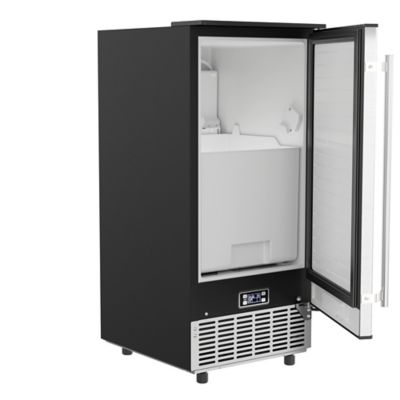 Image showing  15 in. Stainless-Steel Built-In/Free-Standing Ice Maker, 75 lb./24H, BIM75-BS