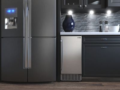 Image showing 7 th KoolMore 15 in. Stainless-Steel Built-In/Free-Standing Ice Maker, 75 lb./24H, BIM75-BS