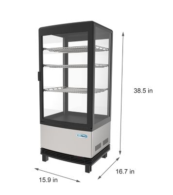Image showing 6 th KoolMore 17 in. Stainless-Steel Countertop Display Refrigerator - 3 cu. ft., CDCU-3C-SS