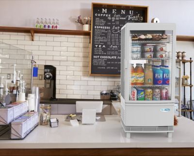 Image showing  17 in. White Countertop Display Refrigerator - 3 cu. ft., CDCU-3C-WH