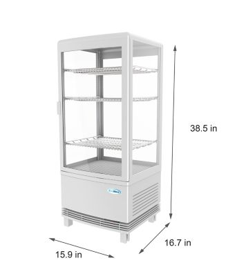 Image showing  17 in. White Countertop Display Refrigerator - 3 cu. ft., CDCU-3C-WH
