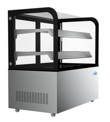 Image showing  48 in. Refrigerated Bakery Display Case, Stainless Steel Frame, Curved Glass Front, 13 cu. ft., CDHF-14C