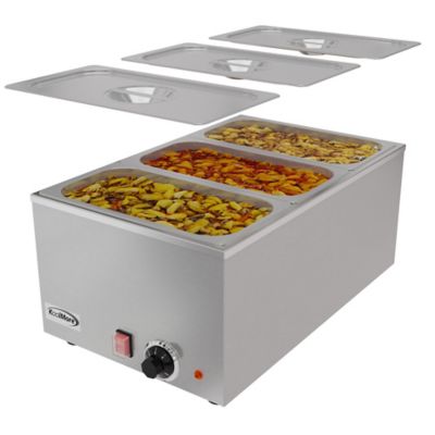 KoolMore 6 qt. Three-Section Electric Countertop Food Warmer, CFW-3