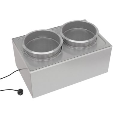 Image showing  8 qt. Two-Pot Electric Countertop Food Warmer with Faucet, CFW-4T