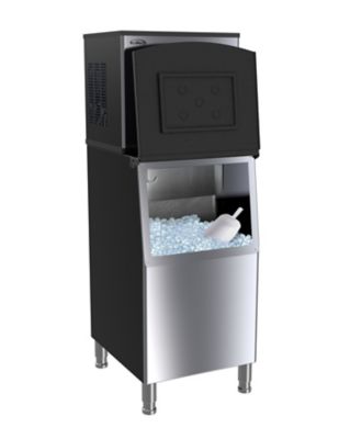 Image showing  25 in. Stainless-Steel Commercial Air Cooled Modular Ice Maker with Full Cube Production, 315 lb./24H., CIM-315