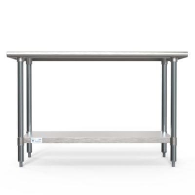 Image showing  24 in. x 48 in. 18-Gauge 304 Stainless Steel Commercial Work Table with Casters, CT2448-18C