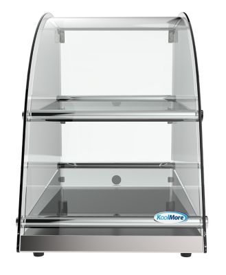 Image showing  23 in. Commercial Countertop Bakery Display Case with Front Curved Glass and Rear Door, 2.4 cu. ft., DC-2CN