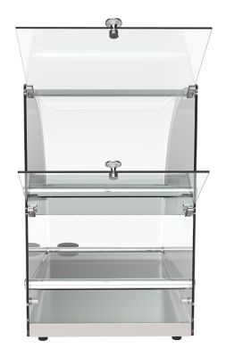 Image showing  23 in. Commercial Countertop Bakery Display Case with Front Curved Glass and Rear Door, 2.4 cu. ft., DC-2CN