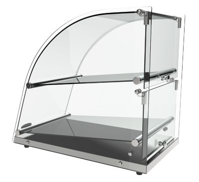 Image showing 6 th KoolMore 23 in. Commercial Countertop Bakery Display Case with Front Curved Glass and Rear Door, 2.4 cu. ft., DC-2CN