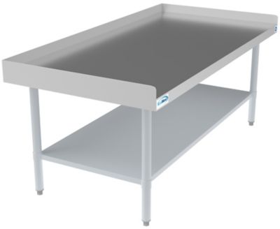 Image showing  30 in. x 60 in. 16-Gauge Stainless Steel Equipment Stand with Galvanized Undershelf, EQT-163060