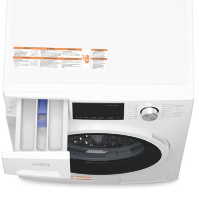 Image showing  2.7 cu. ft. All-in-One Washer & Dryer Combo in White