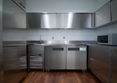 Image showing 7 th KoolMore 12 cu. ft. 48 in. Stainless Steel Two-Door Worktop Commercial Freezer with 3.5 in. Backsplash