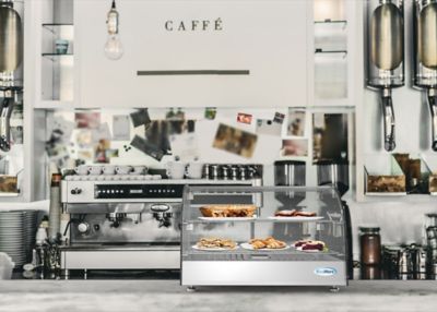 Image showing 5 th KoolMore 22 in. Curved Glass Countertop Display Warmer, 1.5. cu. ft., HDC-1.5C