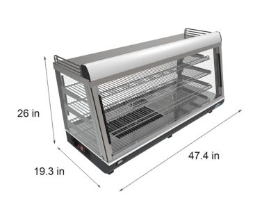 Image showing  48 in. Glass Countertop Display Warmer, 6.5 cu. ft., HDC-6C