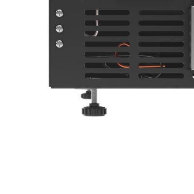 Image showing  15 in. Small Stainless Steel, Glass-Door Built-In Refrigerator and Beverage Cooler, 3 cu. ft., KM-BIR3C-GD