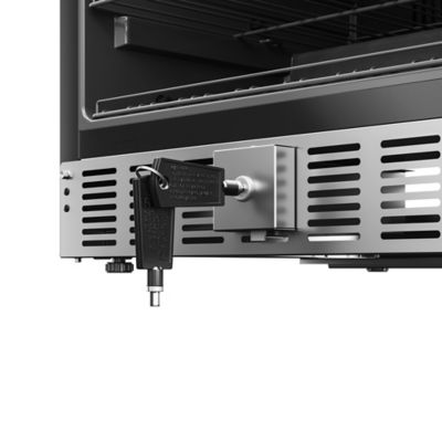 Image showing  23.4 in. Stainless Steel, Glass-Door Built-In Refrigerator and Beverage Cooler, 5 cu. ft., KM-BIR5C-GD