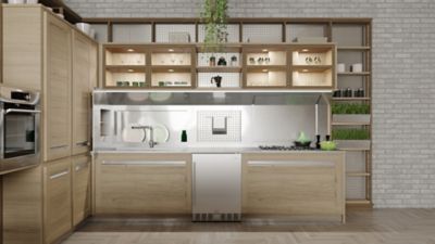 Image showing 8 th KoolMore 23.4 in. Stainless Steel, Solid-Door Built-In Refrigerator and Beverage Cooler, 5 cu. ft., KM-BIR5C-SS