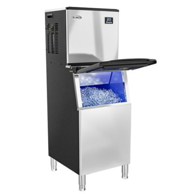 Image showing 6 th KoolMore 25 in. Stainless-Steel Commercial Ice Maker with Full Cube Production, 420 lb./24H, KM-CIM-400