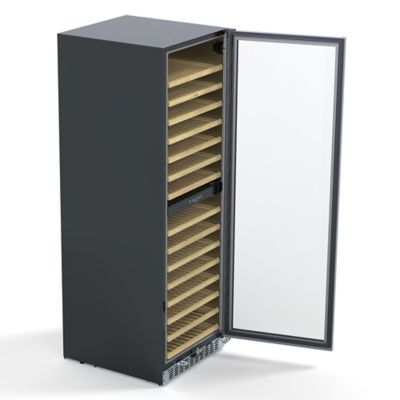 Image showing  23 in. Dual Zone, Full Glass Door, Wine Cooler Refrigerator, 15.1 cu. ft., KM-CW155DZ-SS