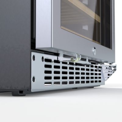 Image showing  23 in. Dual Zone, Full Glass Door, Wine Cooler Refrigerator, 15.1 cu. ft., KM-CW155DZ-SS