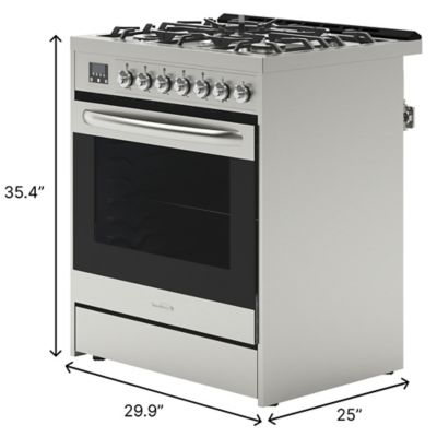 Image showing  30 in. Stainless-Steel Professional Gas Range., KM-FR30G-SS