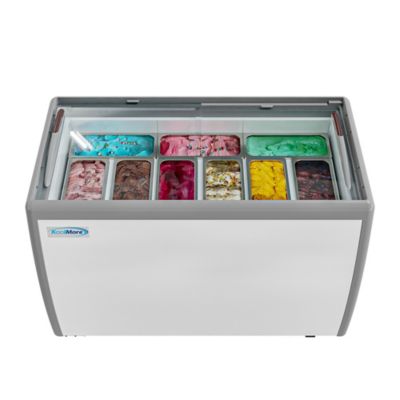 KoolMore 50 in. Gelato Dipping Cabinet Display Freezer with Sliding Glass Door, 13 cu. ft., KM-GDC-49SD