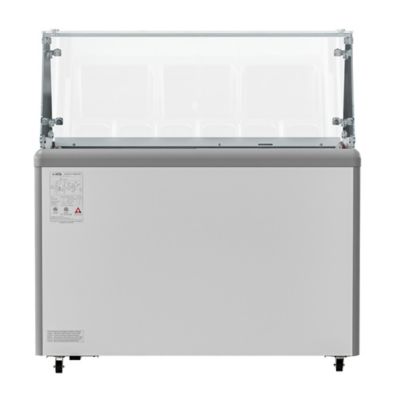Image showing  50 in. Gelato Dipping Cabinet Display Freezer with and Sneeze Guard 13 cu. ft., KM-GDC-49SD-FG