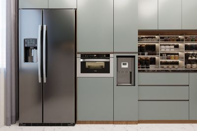 Image showing 5 th KoolMore 24 in. Stainless-Steel Microwave Drawer with Oven, Wall-Mounted with Flat Bottom,1.2 cu. ft., KM-MD-1SS