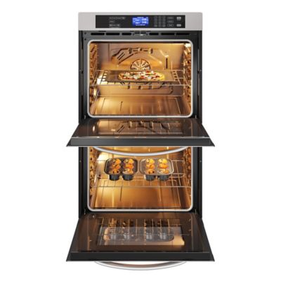 Image showing  5 cu. ft. Stainless-Steel Premium Convection Double-Unit Wall Oven, KM-WO30D-SS