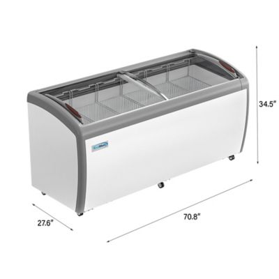 Image showing  71 in. Commercial Ice Cream Display Freezer, 20 cu. ft., MCF-20C