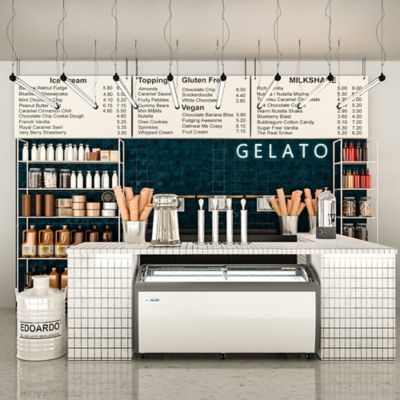 Image showing 7 th KoolMore 71 in. Commercial Ice Cream Display Freezer, 20 cu. ft., MCF-20C