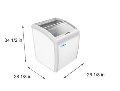 Image showing  26 in. Display Ice Cream Freezer - 5.7 cu. ft., MCF-6C