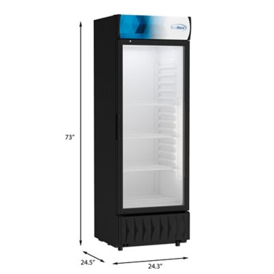 Image showing  24 in. One-Door Merchandiser Refrigerator - 12 cu. ft., MDR-1GD-12C