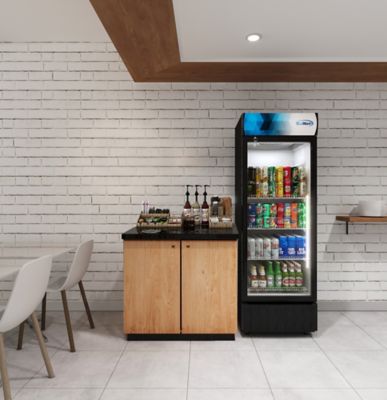 Image showing  24 in. One-Door Merchandiser Refrigerator - 12 cu. ft., MDR-1GD-12C