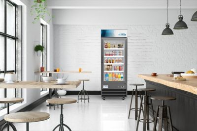 Image showing 6 th KoolMore 28 in. One-Door Merchandiser Refrigerator - 23 cu. ft., MDR-1GD-23C